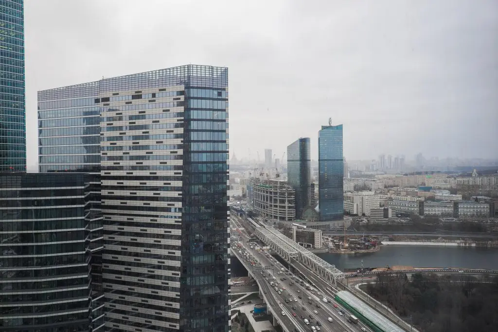 Москва: Апартаменты Студия на 35 этаже башни Око
