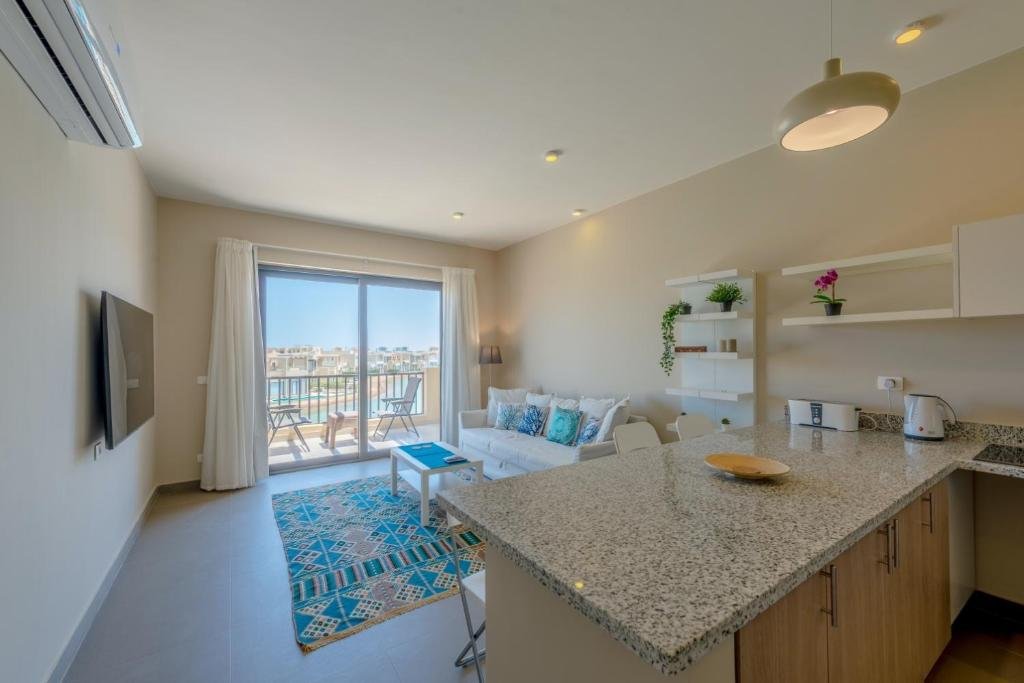 Эль-Гуна: Brand-new 1-Bedroom in Tawila, Lagoon & Pool View