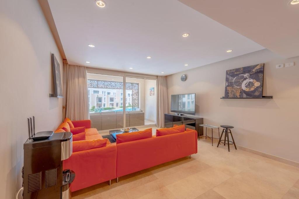 Эль-Гуна: High Standard 2-Bedroom in Mangroovy Residence, Pool View & Beach