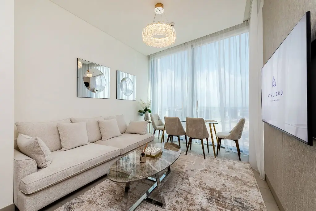 Дубай: Апартаменты Modern 1bdr at Sobha Waves