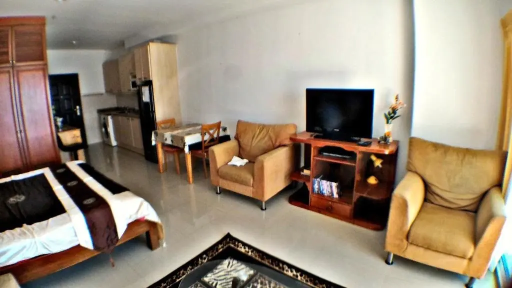 Паттайя: Large Studio,Fantastic Sea View, 55 m2 Jomtien beach.100m Beach. Swimming Pool.
