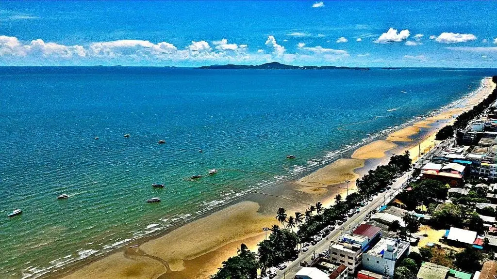 Паттайя: Large Studio,Fantastic Sea View, 55 m2 Jomtien beach.100m Beach. Swimming Pool.