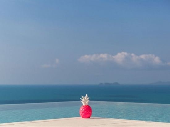 Самуи: 4 bedroom super beautiful ocean view pool villa near Mae Nam including shuttle butler chef