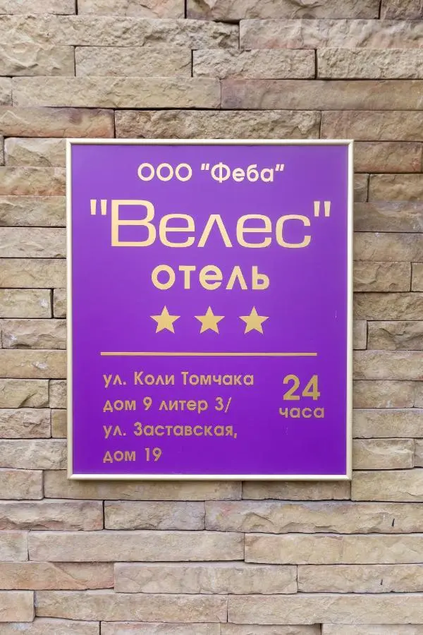 Санкт-Петербург: Отель Велес