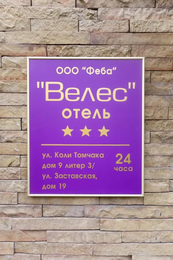 Санкт-Петербург: Отель Велес