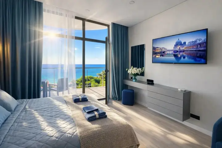 Алушта: Апартаменты LS-Art Crystal Blue с видом на море 13 этаж