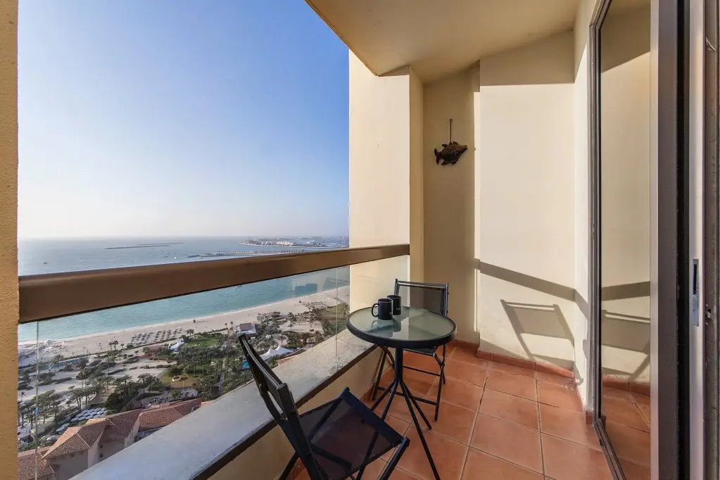 Дубай: Апартаменты Dubai Marina 1BR with amazing sea view at Murjan 2