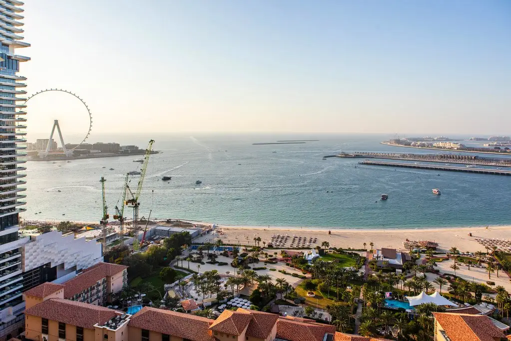 Дубай: Апартаменты Dubai Marina 1BR with amazing sea view at Murjan 2