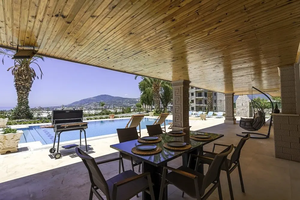 Аланья: Sea View Terrace Big Villa w Pool 5 min to Beach