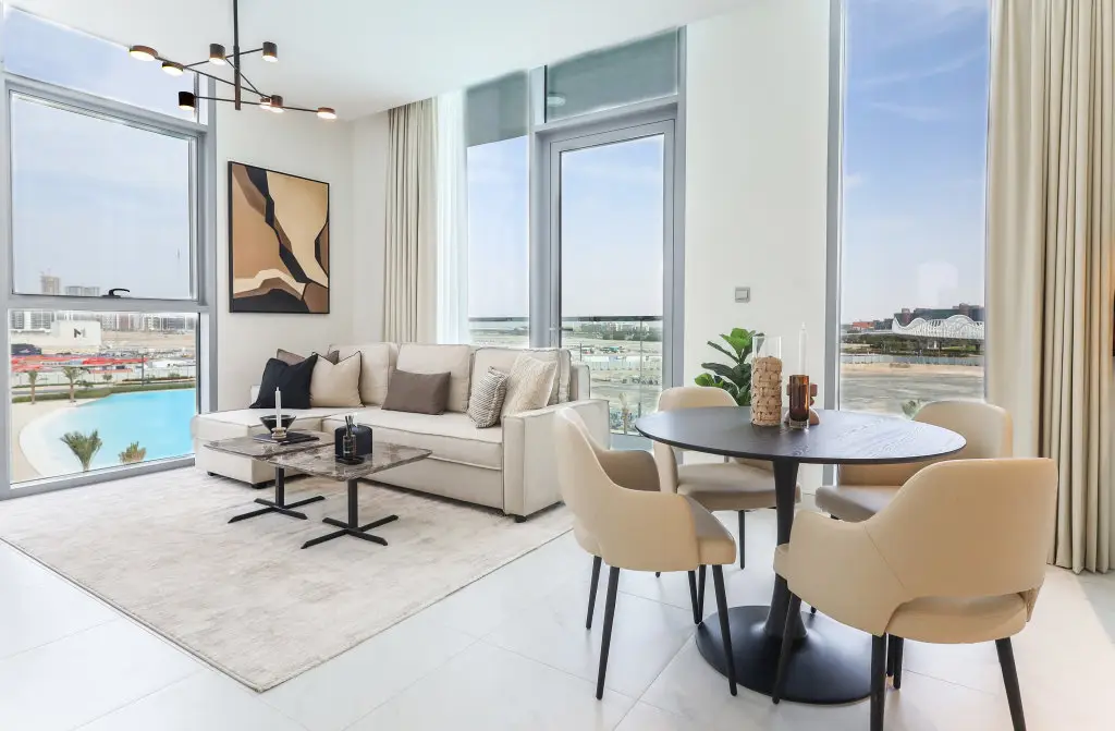 Дубай: Apartments Elite LUX Holiday Homes - Lagoon View 1BR Luxury Oasis in MBR Dubai