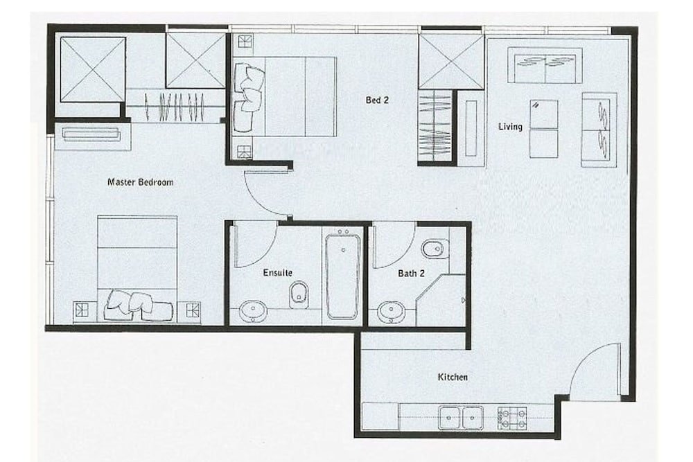 Бангкок: 2 Bed Serviced Penthouse Skyvillas