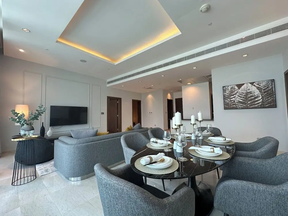Дубай: Splendid 3BR in Palm w Lazy River & Private Beach