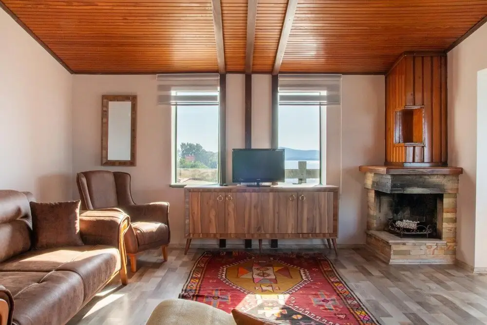 Урла: Flat w Fireplace Terrace 3 min to Beach in Urla