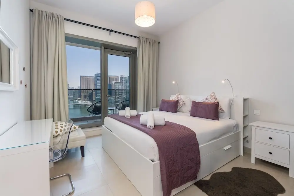 Дубай: Stunning 1B Apartment With Balcony in Dubai Marina