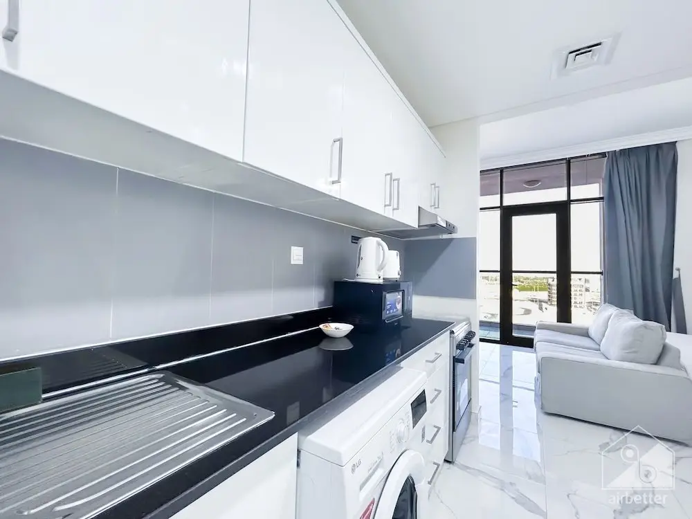 Дубай: Spacious Studio With Balcony in AL Majan
