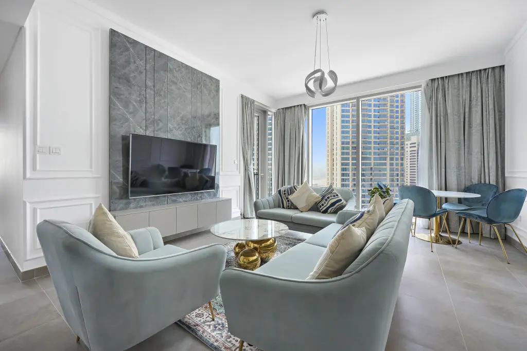 Дубай: Апартаменты WelHome - Stunning Apartment With Sea Views in Creek Harbour