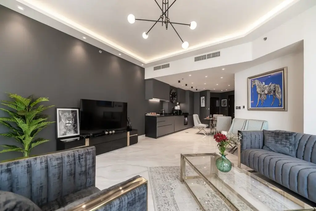 Дубай: First class apt. with city views in Dubai Marina