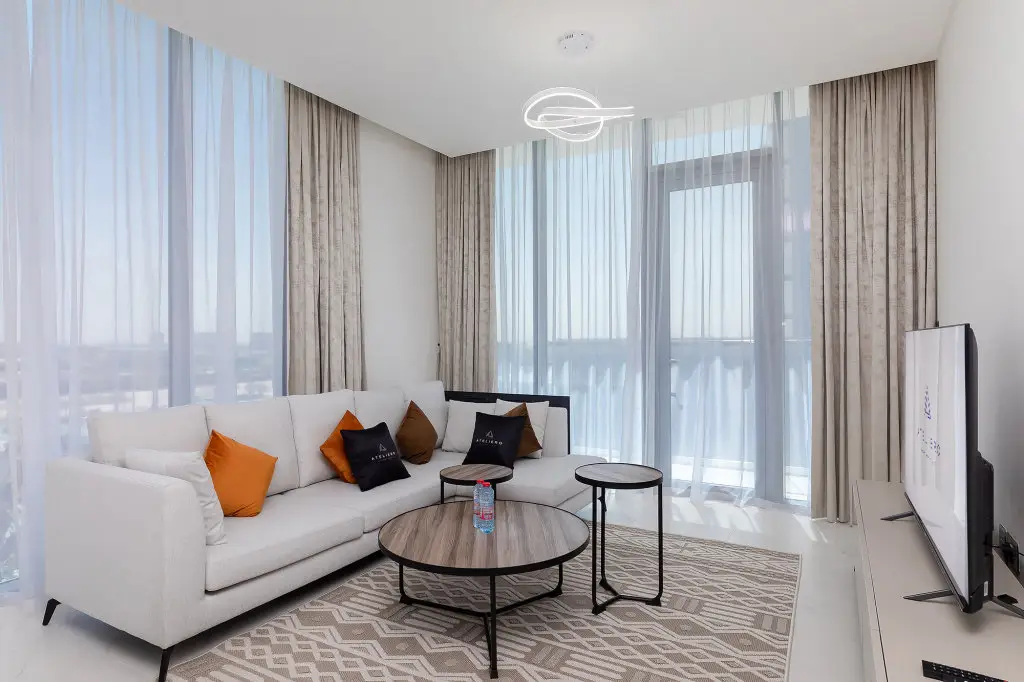 Дубай: Апартаменты Beautiful 1BR in Crystal Lagoon