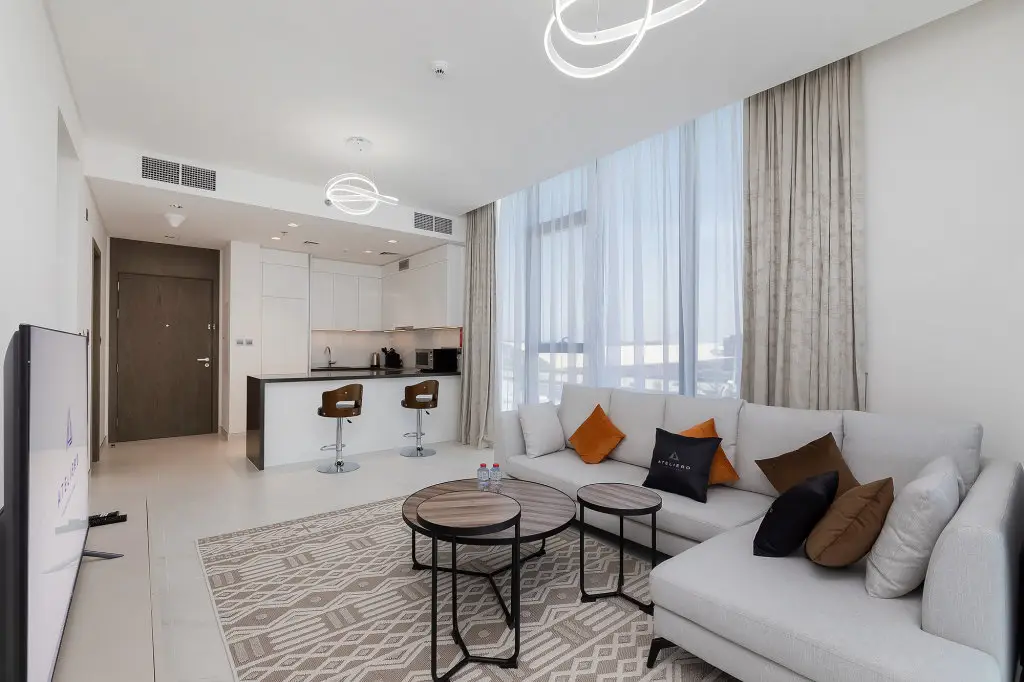 Дубай: Апартаменты Beautiful 1BR in Crystal Lagoon