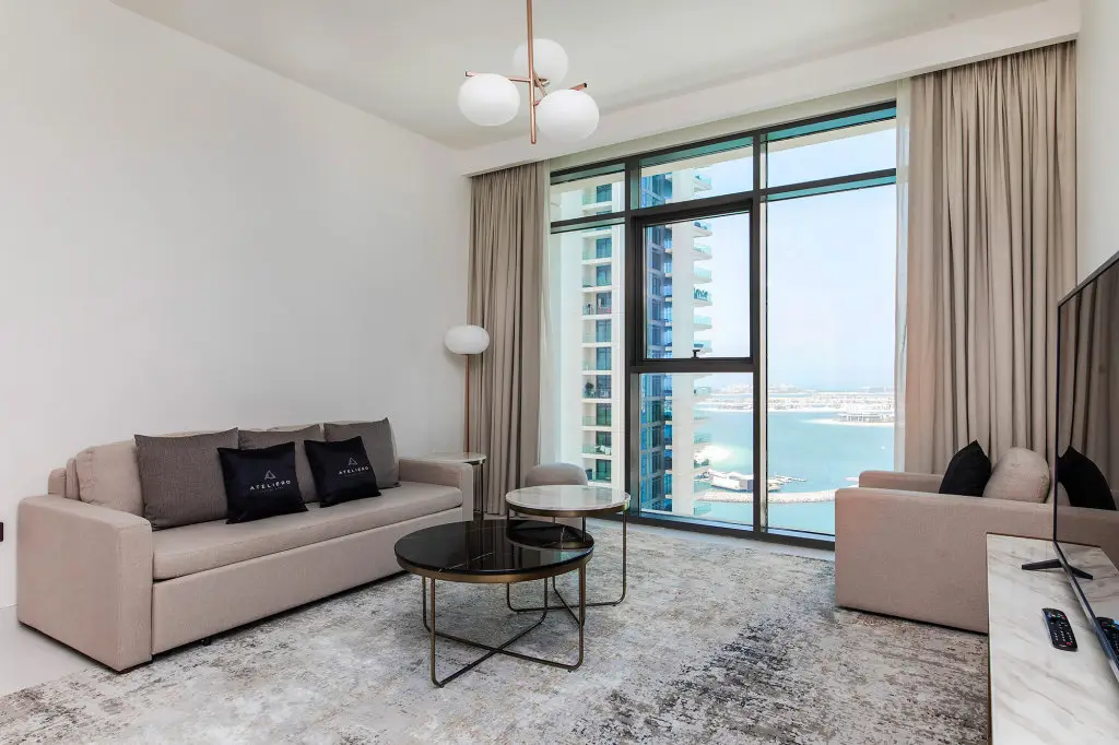 Дубай: Апартаменты Beachfront 1BR with Exotic View on Palm Jumeirah