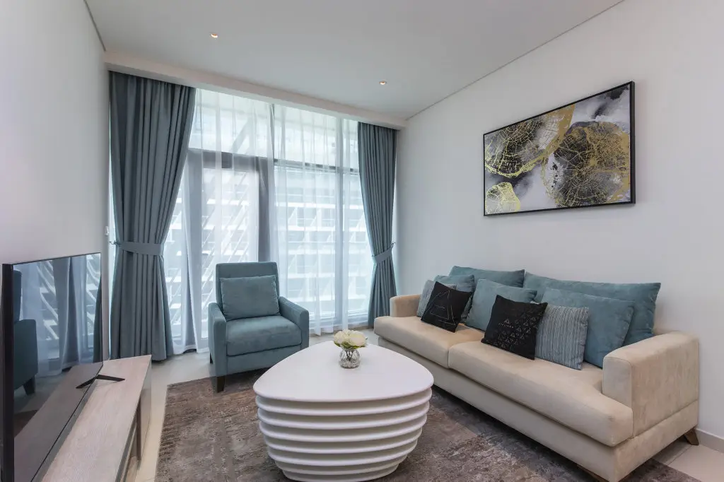 Дубай: Апартаменты Ideal 1BR with sea view on Palm Jumeirah