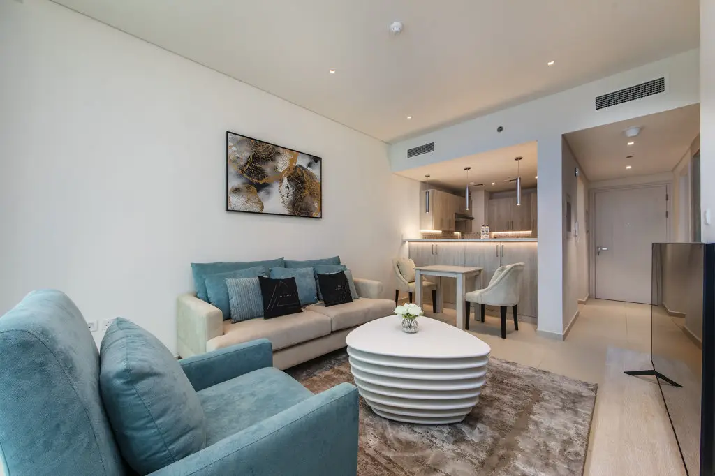 Дубай: Апартаменты Ideal 1BR with sea view on Palm Jumeirah