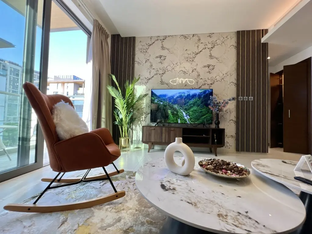 Дубай: Апартаменты Apartments Cosmos Living Modern Luxury 1 BR Sobha Hartland