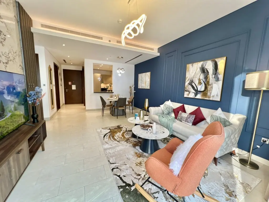 Дубай: Апартаменты Apartments Cosmos Living Modern Luxury 1 BR Sobha Hartland
