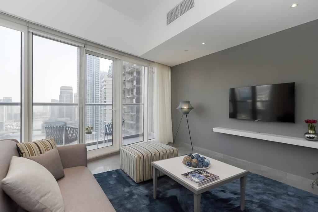 Дубай: Charming Apt. Marina Views Floor 23 In Jam Marina