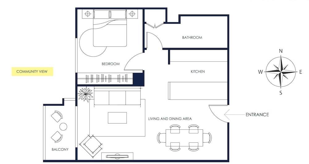 Дубай: Easy Click Suites - Superior Quality 1Bed in Greens