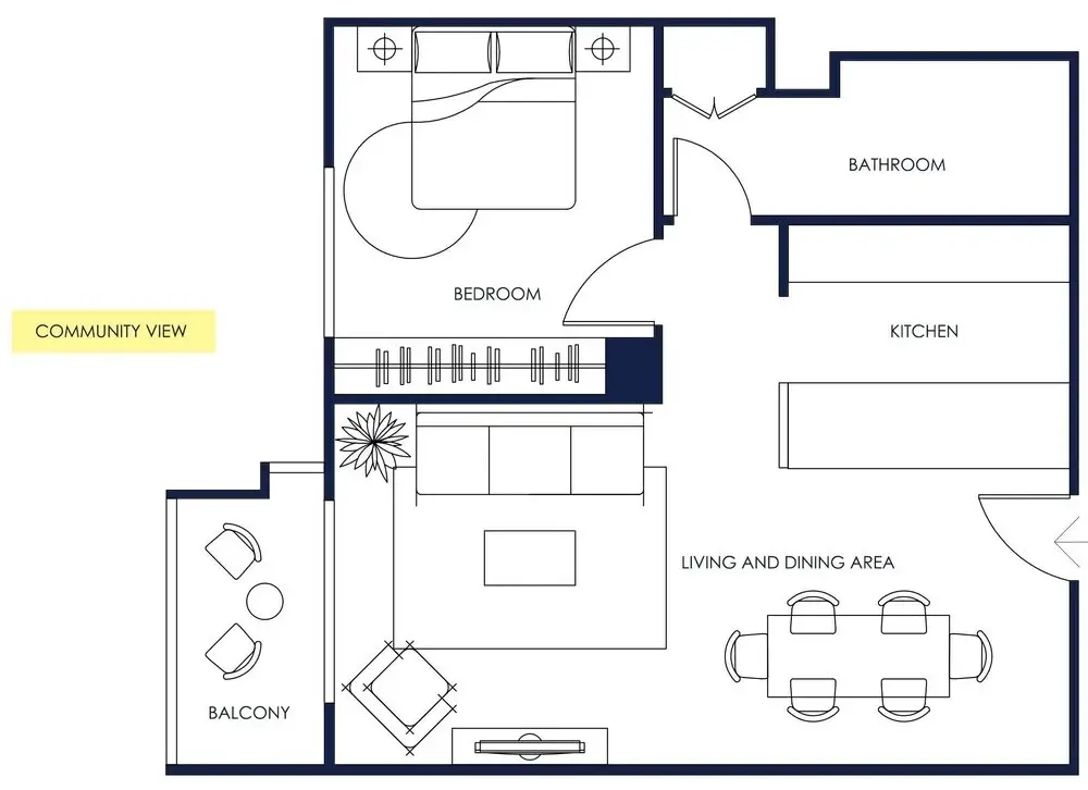 Дубай: Easy Click Suites - Superior Quality 1Bed in Greens