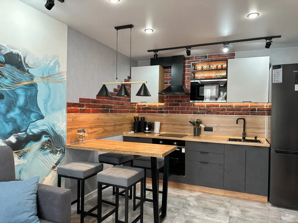 Киров: Апартаменты Евродвушка с дизайнерским решением в стиле Soft loft