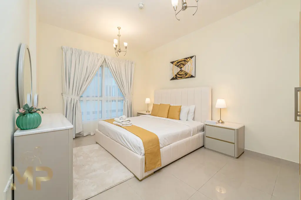 Дубай: Апартаменты Marco Polo - Modern Luxury Apt in JVC: 1BR Gem with City Views