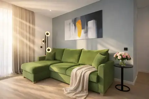 Апартаменты с Отдельной Спальней LS-Diamond Green с Видом на Горы и Море с 13 Этажа — фото 1