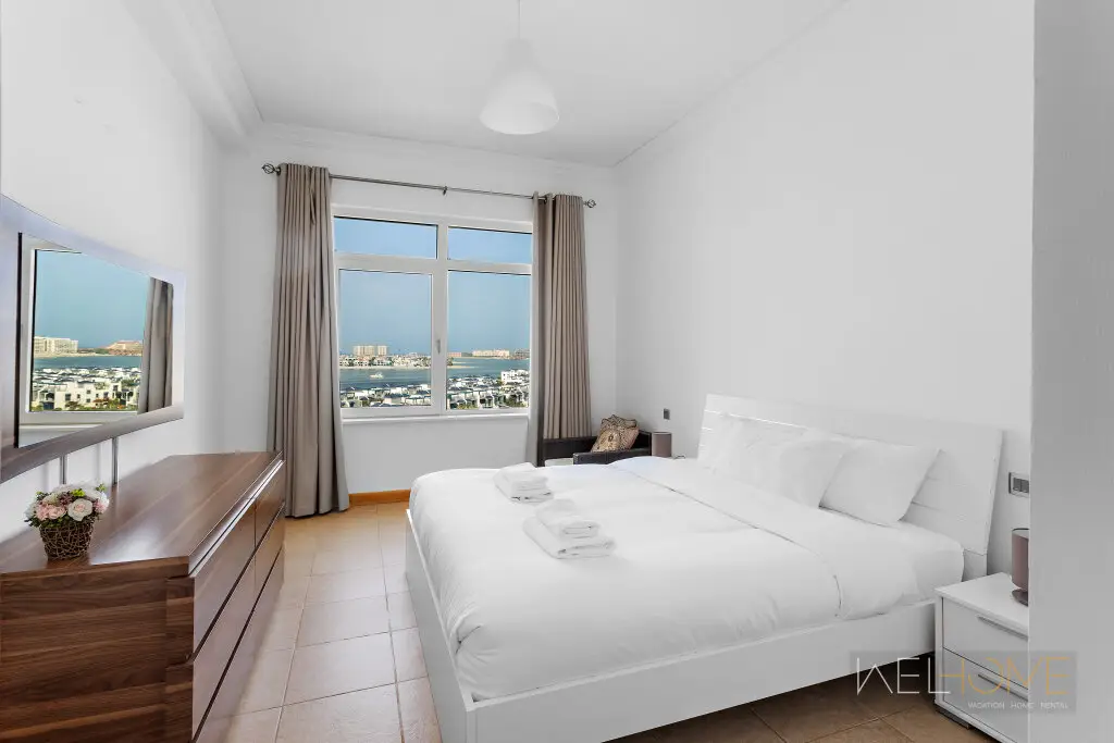 Дубай: Апартаменты WelHome - Breathtaking 1BR Apartment Shoreline The Palm