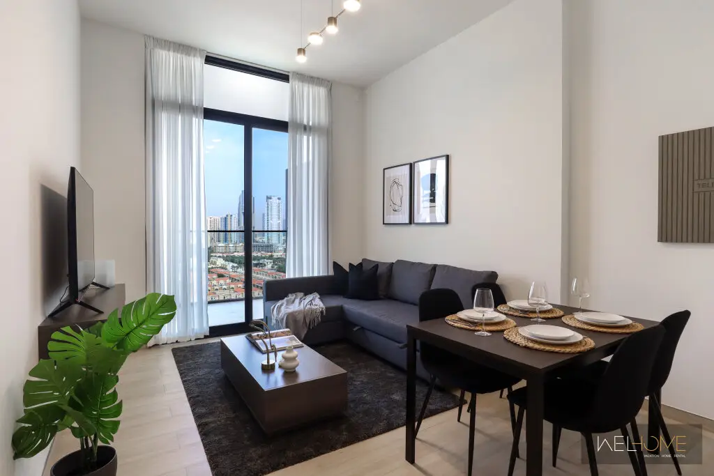 Апартаменты WelHome - Dubai Delight: Luxe Living 1BR at Binghatti Luna — фото 1