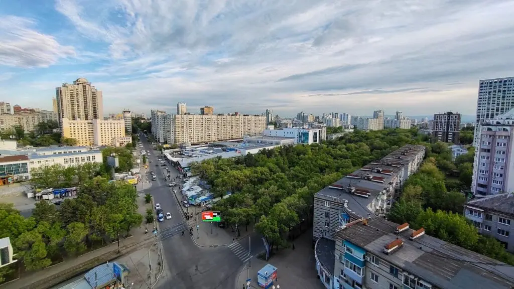 Хабаровск: Квартира с видом на город в центре Хабаровска