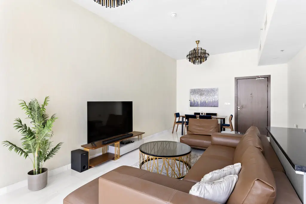 Дубай: Апартаменты WelHome - Opulent Retreat with Panoramic Cityscape Views