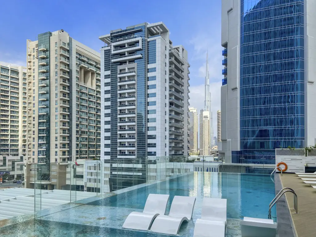 Дубай: Апартаменты WelHome - Opulent Retreat with Panoramic Cityscape Views
