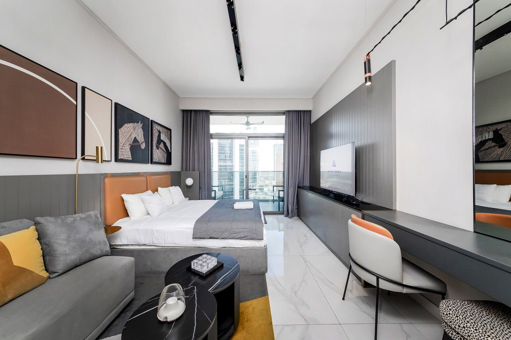 Апартаменты Studio with Fantastic Dubai Canal View at MAG 318 — фото 1