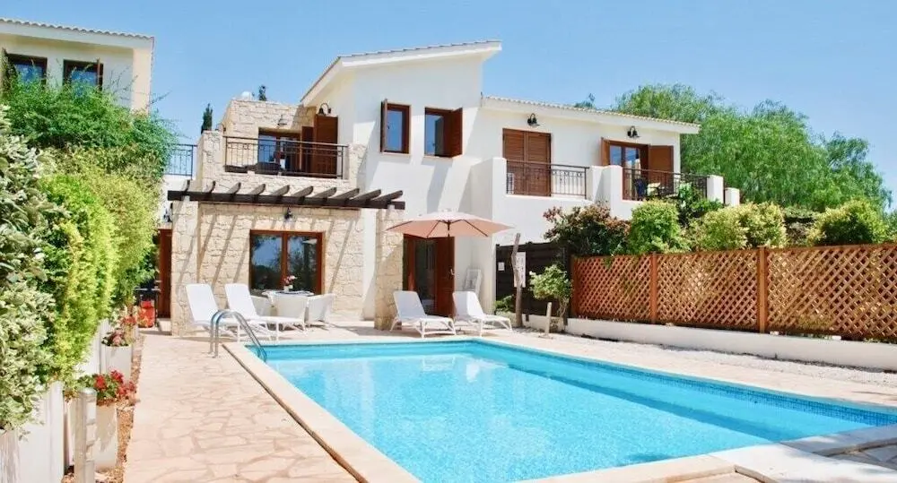 Куклия: Beautiful 2 Bedroom Villa Proteus HG29 with private pool and pretty golf course views, Short walk to resort village square on Aphrodite Hills