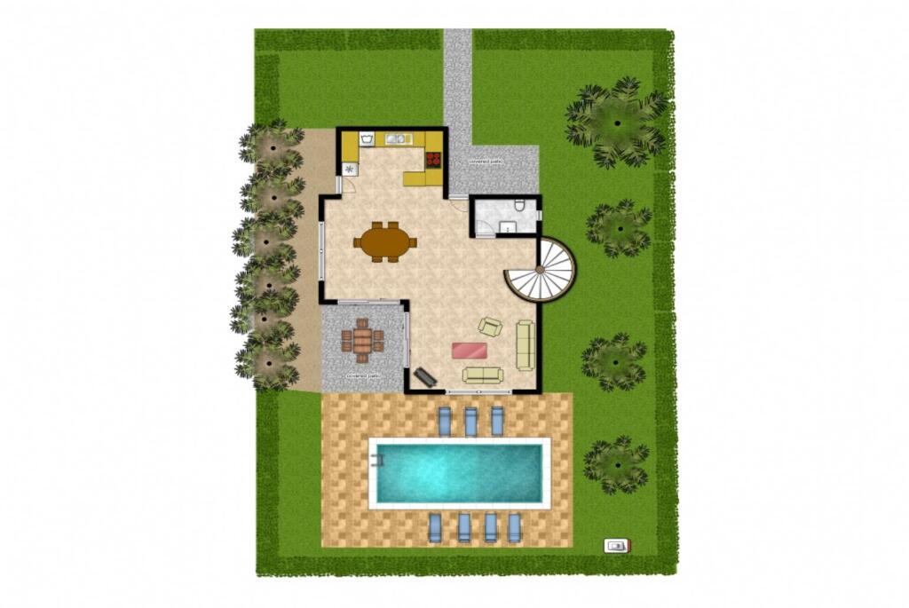 Друшиа: Villa Iliada Large Private Pool Walk to Beach A C Wifi Car Not Required - 2143