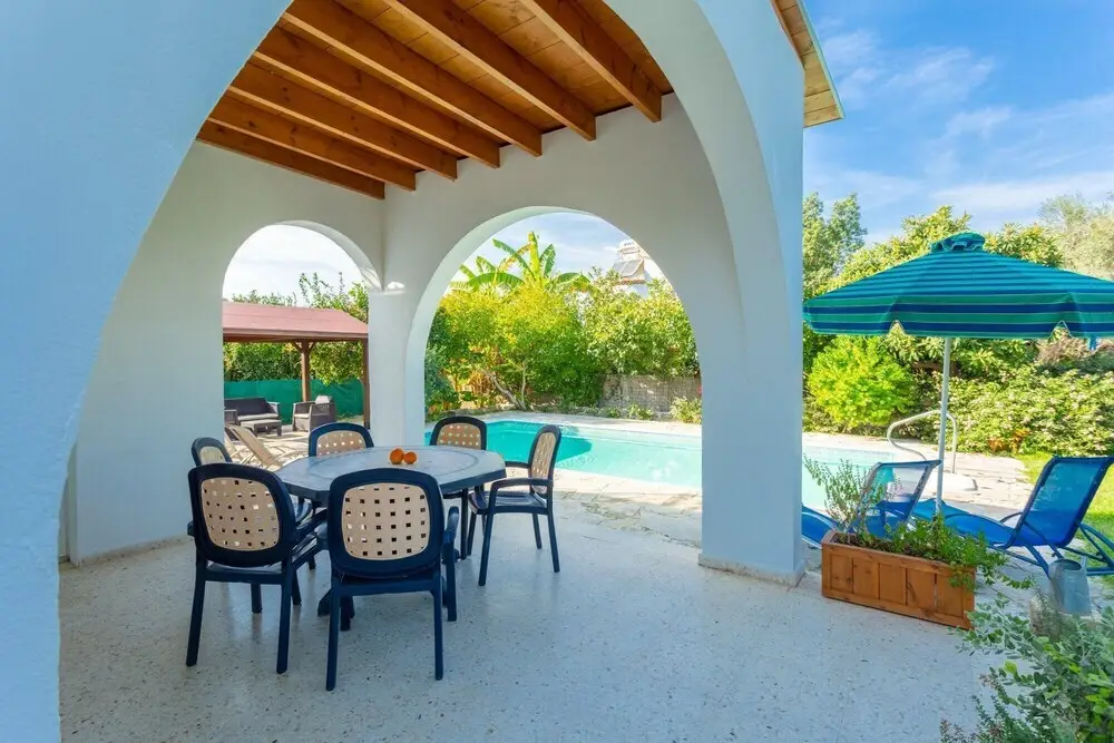 Полис Хрисохус: Sun Beach Villa Tria Large Private Pool Walk to Beach A C Wifi Car Not Required - 2282