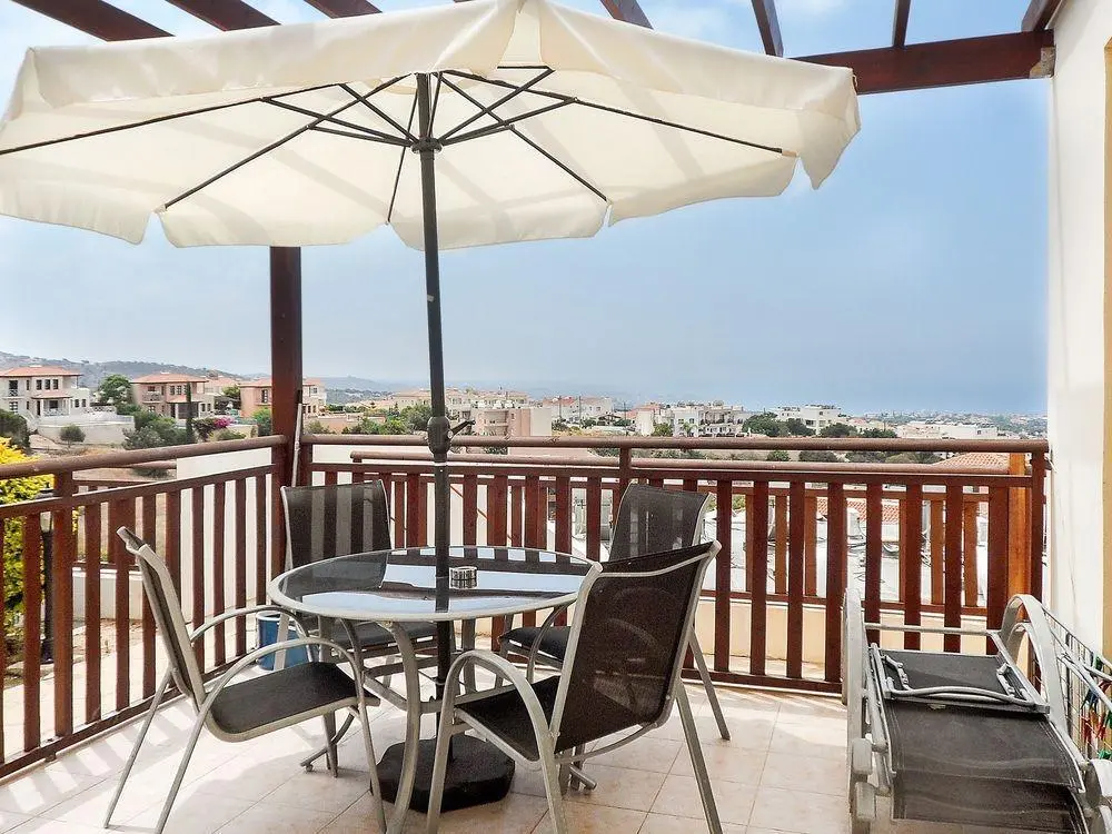 Пейя: Apartment With one Bedroom in Peyia, Paphos, With Wonderful sea View, Pool Access, Furnished Terrace - 5 km From the Beach