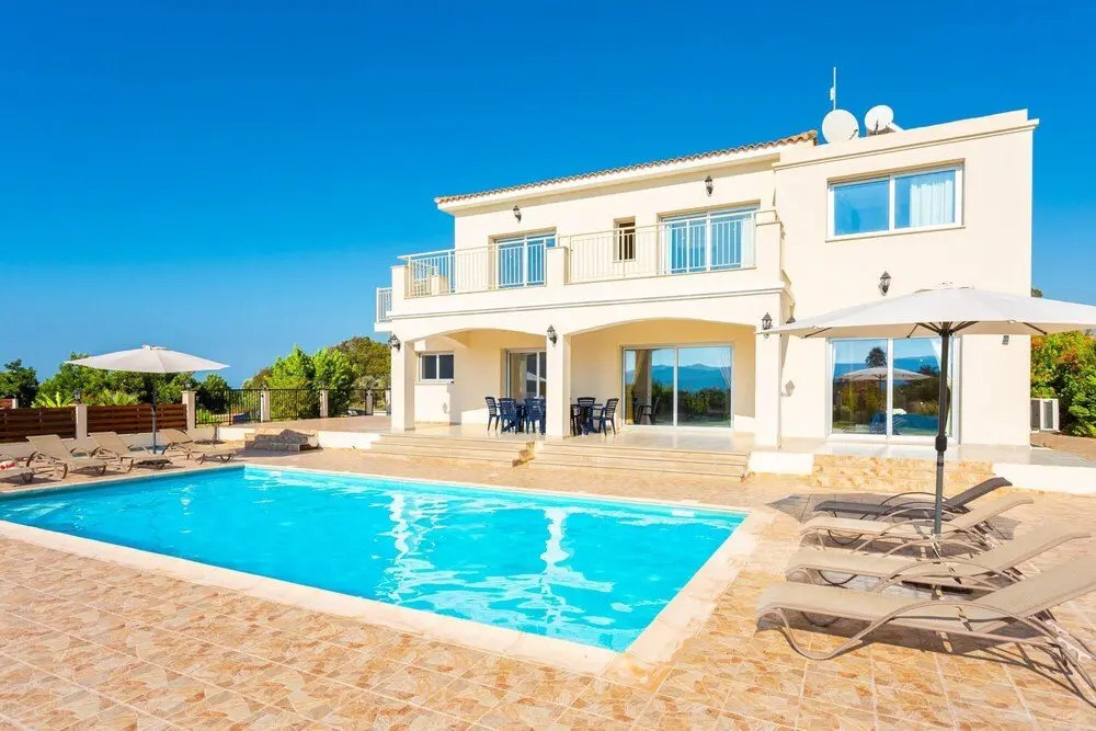 Друшиа: Villa Achilleas Chrystalla Large Private Pool Sea Views A C Wifi Eco-friendly - 2505