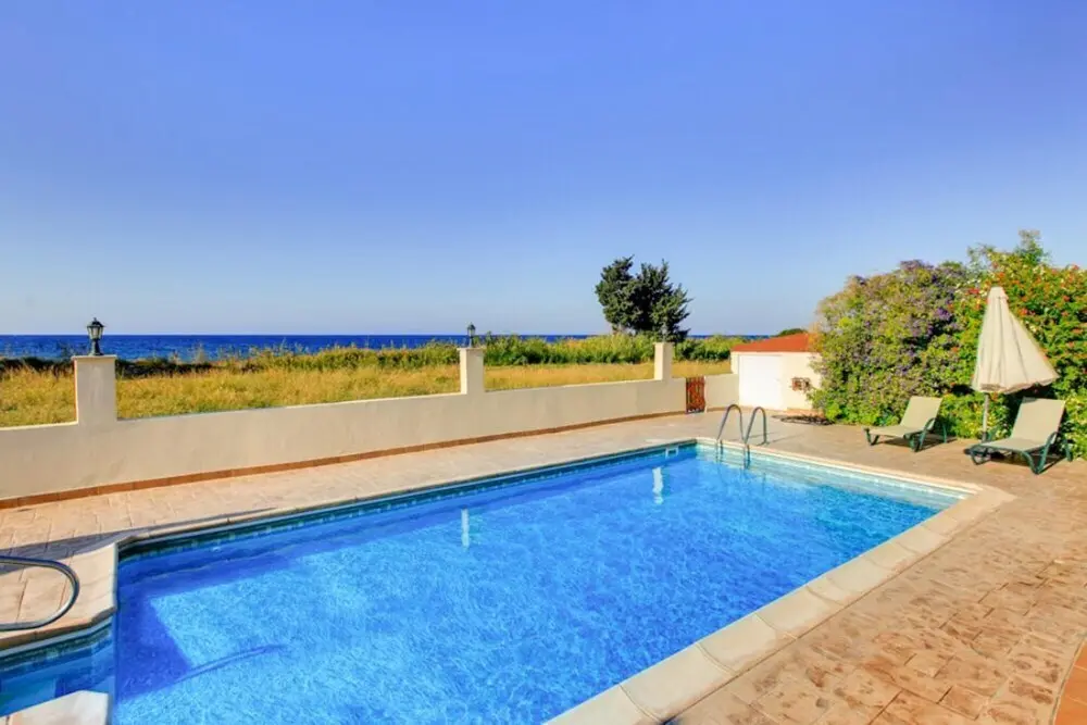 Друшиа: Achilles Beach Villa Thio Large Private Pool Walk to Beach Sea Views A C Wifi Car Not Required - 2110