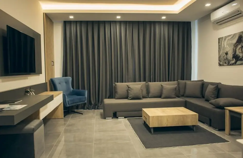 Авгору: Pleasant Studio Flat Close to the Beach With Shared Pool and Balcony With Pool View in Iskele Cyprus