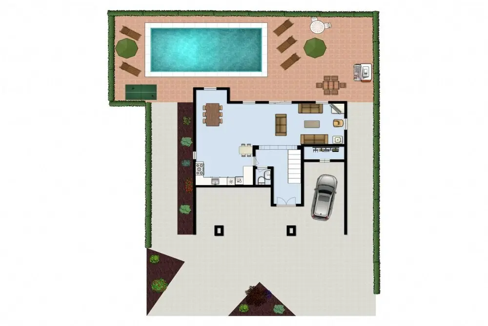 Полис Хрисохус: Villa Bougainvillea Large Private Pool Sea Views A C Wifi Eco-friendly