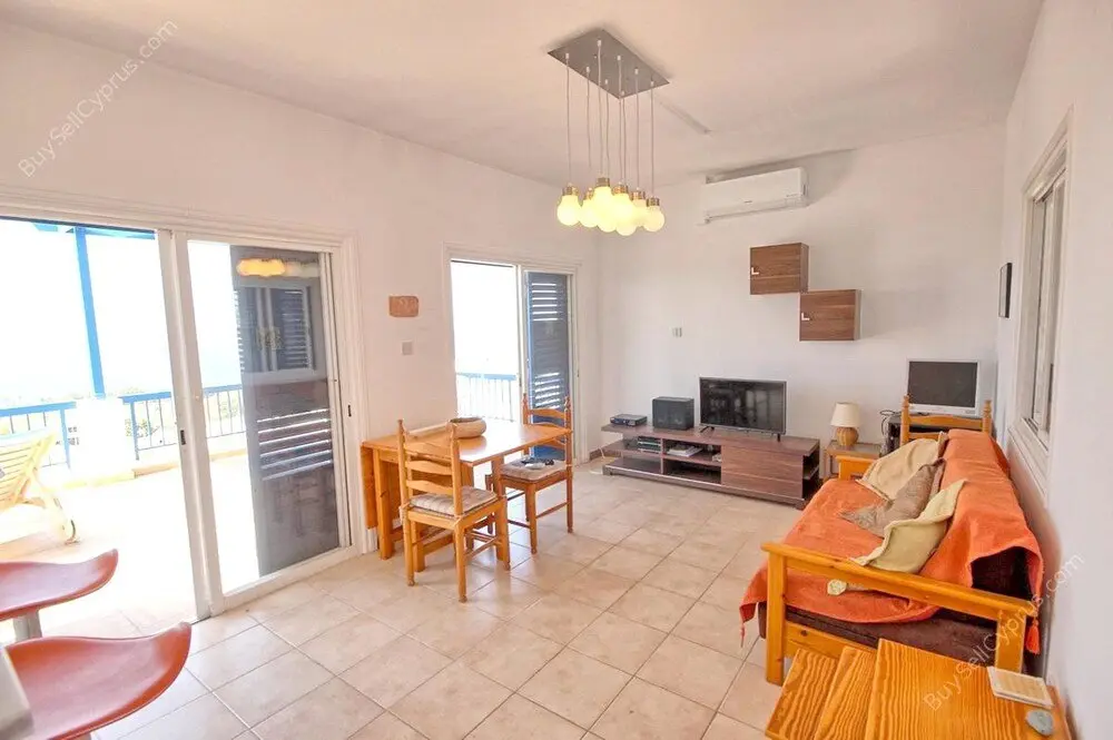 Хлорака: Apartment With one Bedroom in Paphos, With Wonderful sea View, Pool Ac