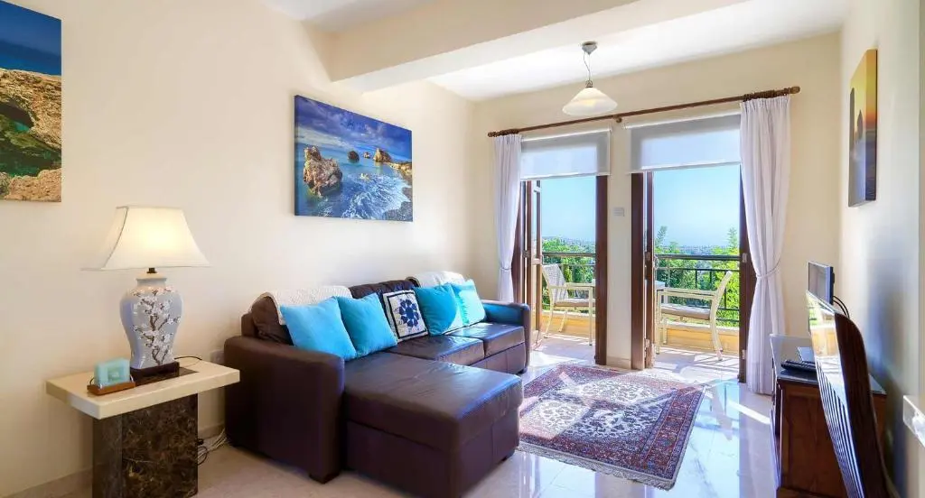 Куклия: 1 bedroom Apartment Nesoi with sea and golf views, Aphrodite Hills Resort
